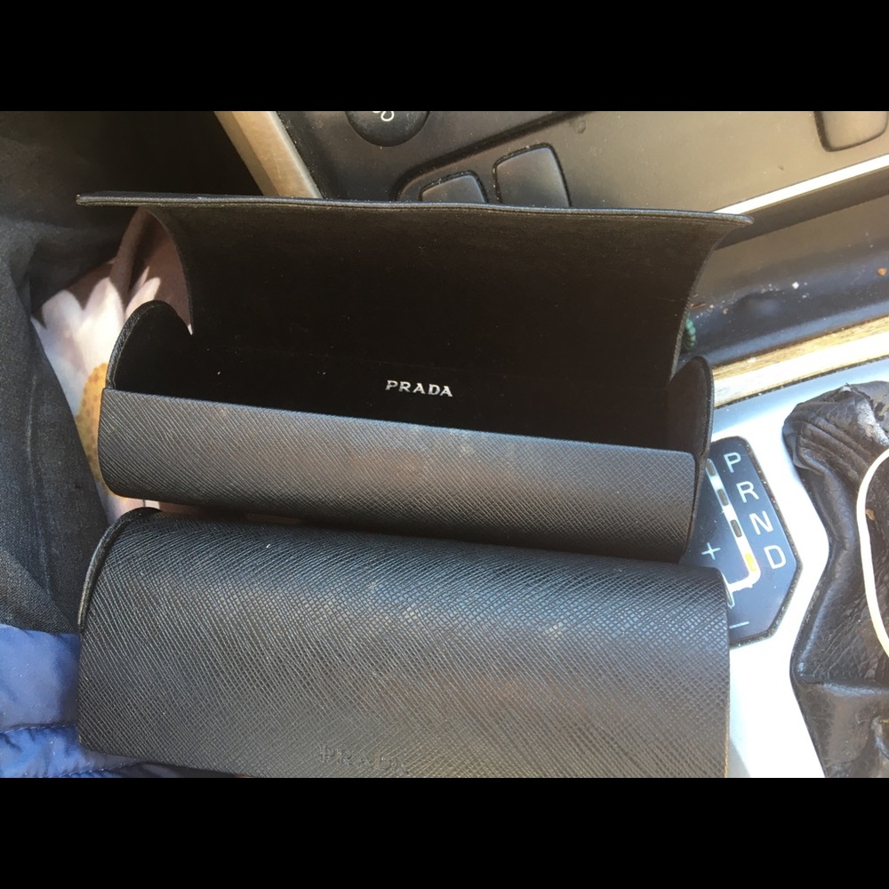 Black Prada eyeglass case